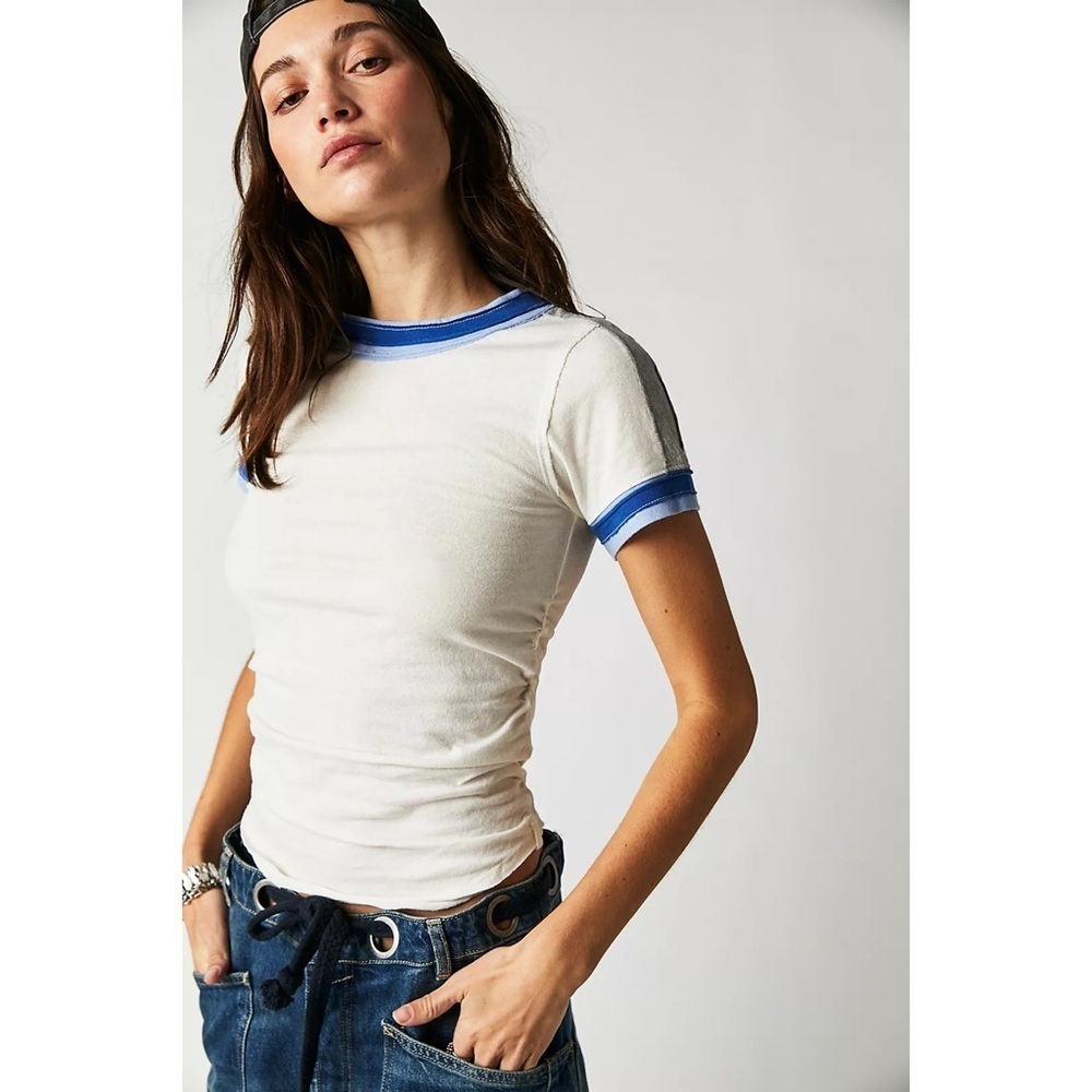 Free People We The Free Sporty Mix Tee NWOT Small + Medium